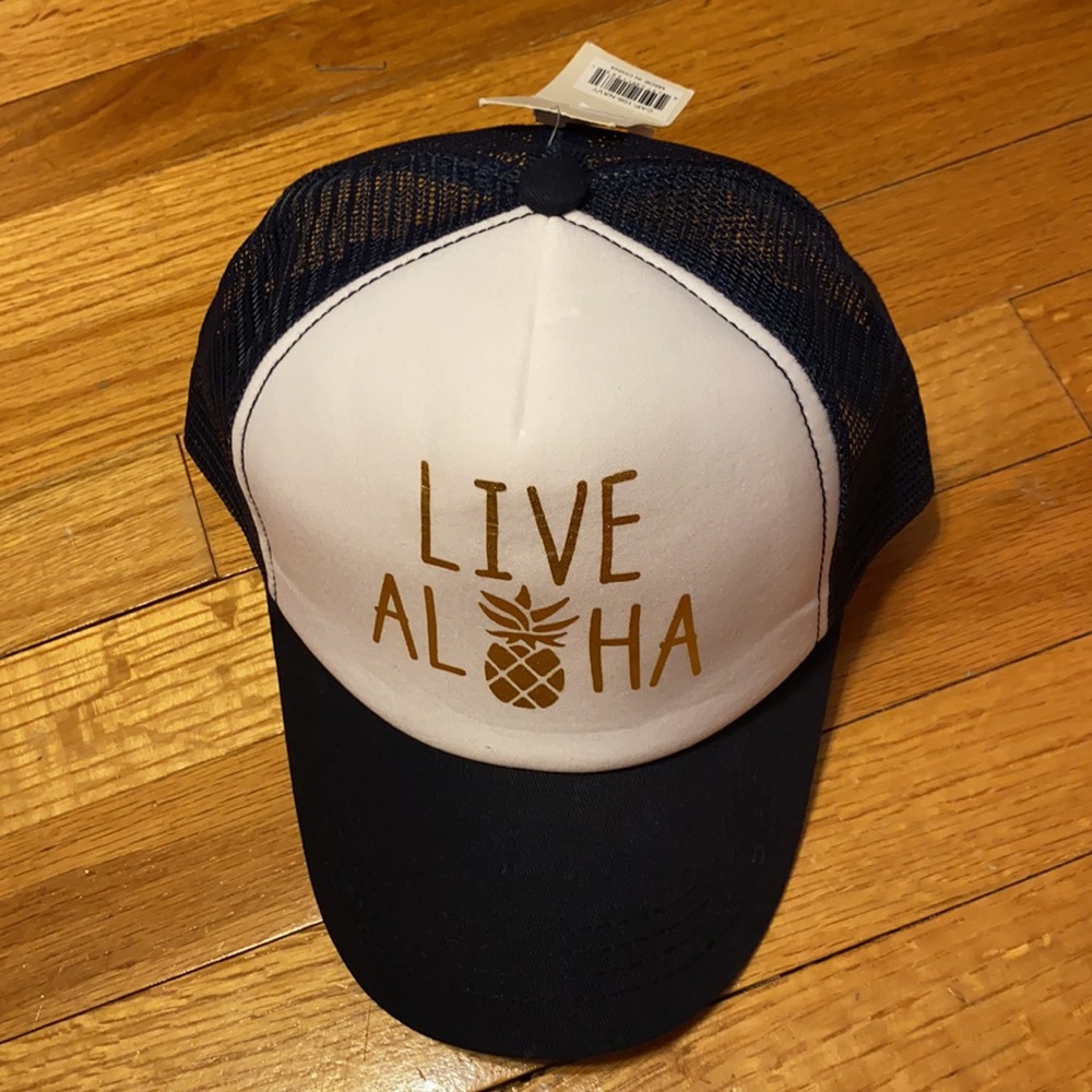 Live aloha hat trucker style